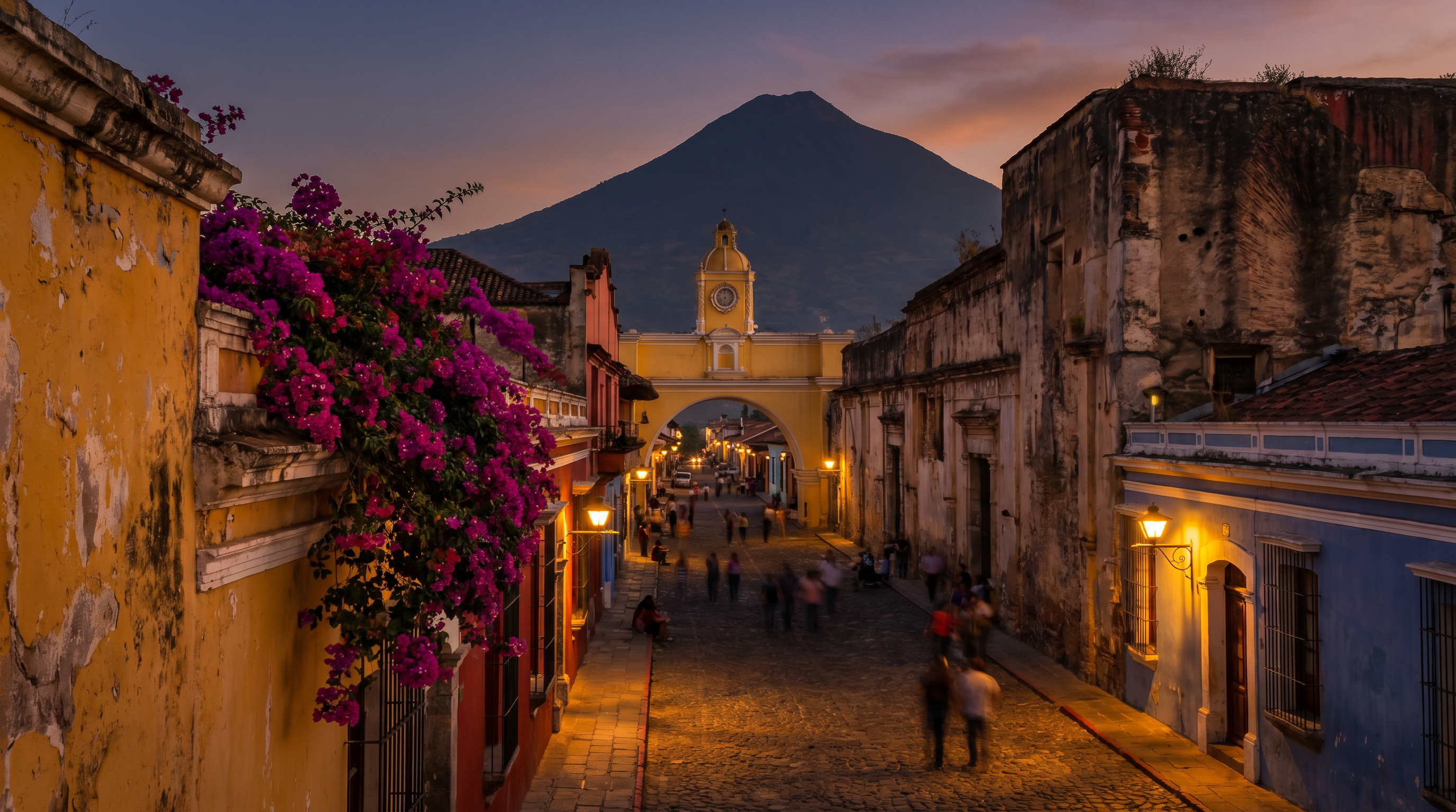 Santa Catalina Arch at dusk